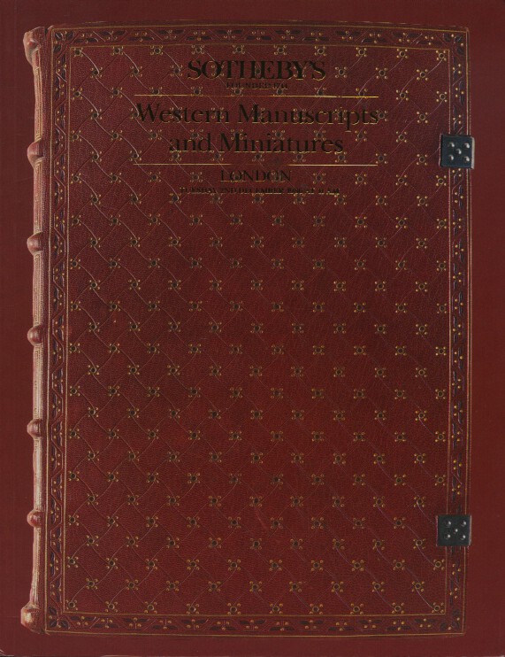 Sothebys December 1986 Western Manuscripts and Miniatures