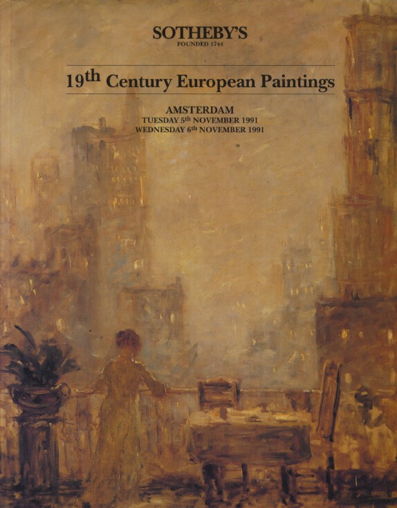 Sothebys November 1991 19th Century European Paintings (Digital only)