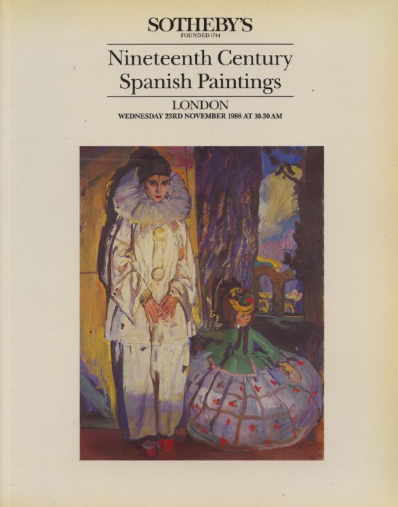 Sothebys November 1988 Nineteenth Century Spanish Paintings