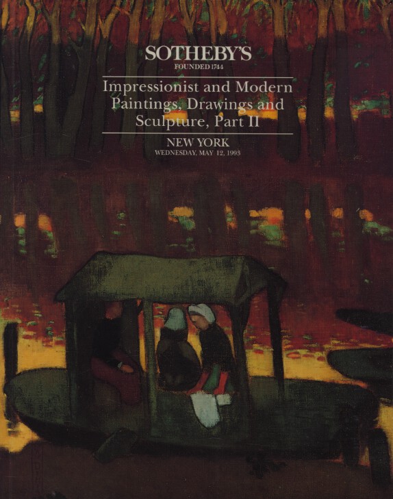 Sothebys May 1993 Impressionist & Modern Paintings Part II (Digital Only)