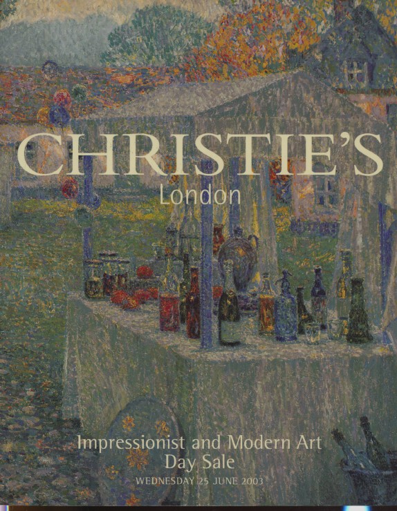 Christies June 2003 Impressionist and Modern Art - Day Sale