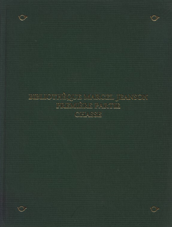 Sothebys 1987 Library of Marcel Jeanson - Chasse