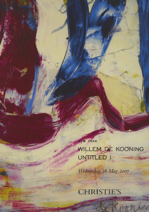 Christies May 2007 Willem de Kooning Untitled I