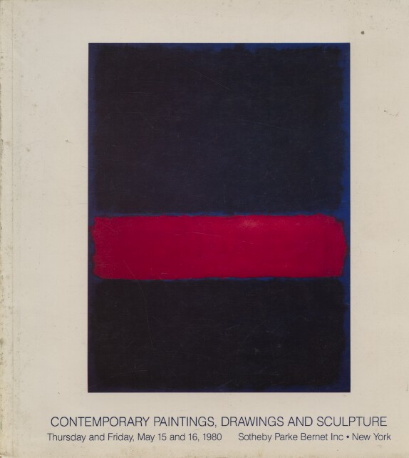 Sothebys May 1980 Contemporary Paintings, Drawings & Sculpture