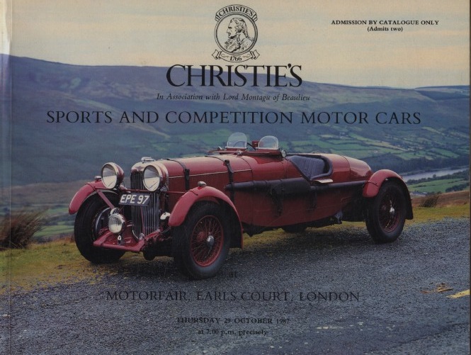 Christies October 1987 Sports and Competition Motor Cars