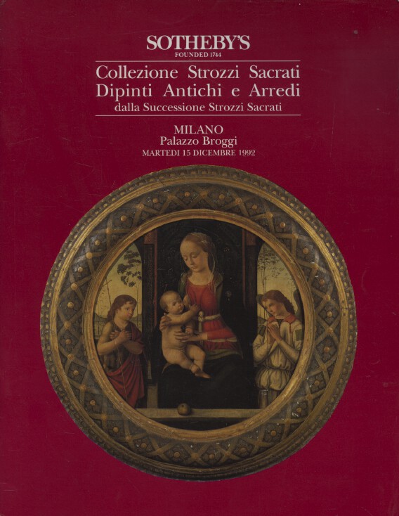 Sothebys December 1992 Old Master Paintings - Strozzi Sacrati Collection