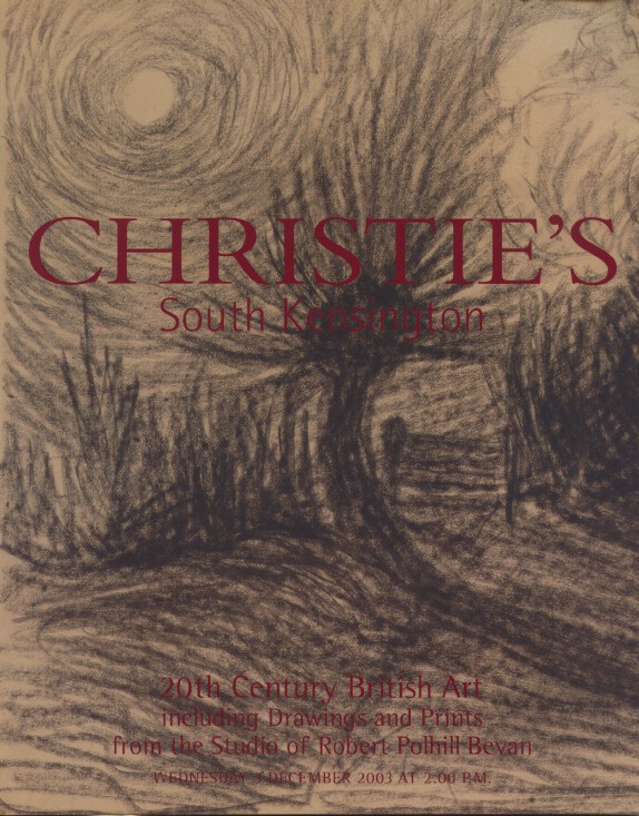 Christies Dec 2003 20th C. British Art inc. Works Studio Robert Polhill Bevan