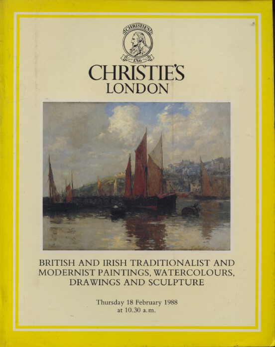 Christies February 1988 British & Irish Traditionalist & Modernist Paintings etc