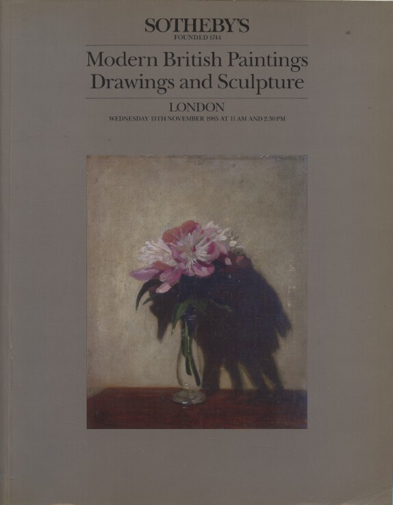 Sothebys November 1985 Modern British Paintings, Drawings & Sculpture