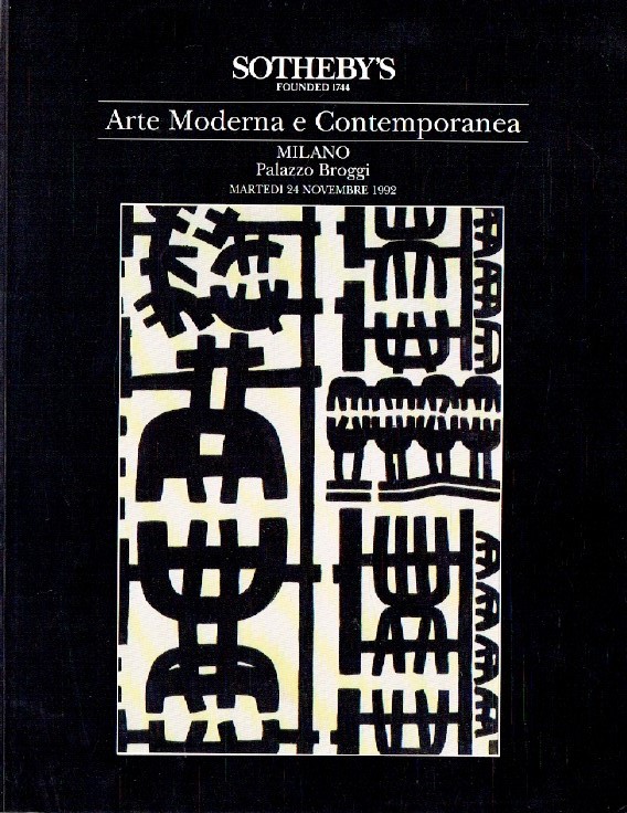 Sothebys November 1992 Modern and Contemporary Art