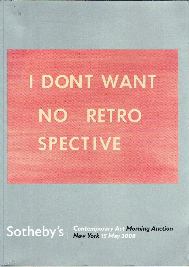 Sothebys May 2008 Contemporary Art