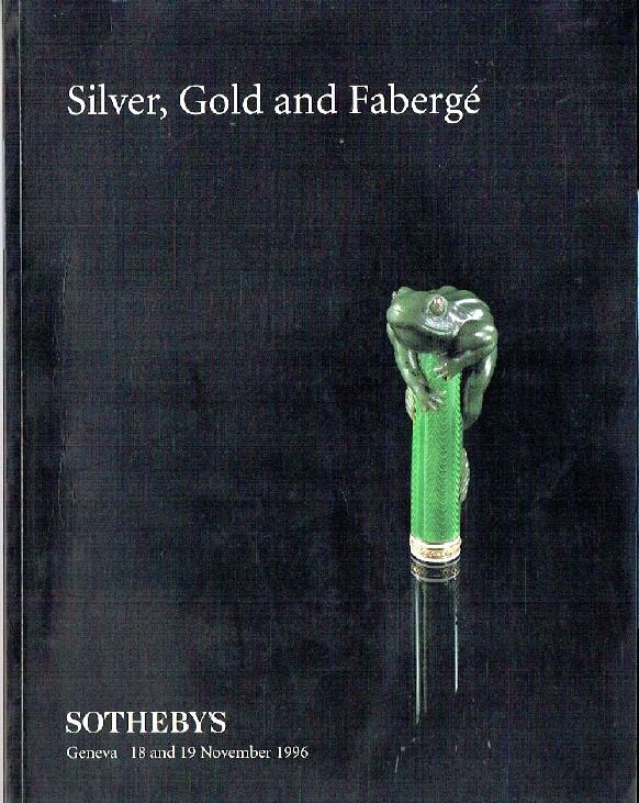 Sothebys November 1996 Silver, Gold and Fabergé