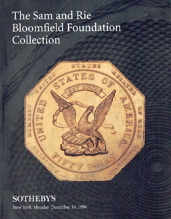 Sothebys December 1996 Sam & Rie Bloomfield Foundation Collection - Gold Coins