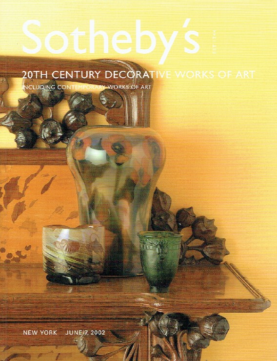 Sothebys June 2002 20th Century Decorative Works of Art (Digital Only)