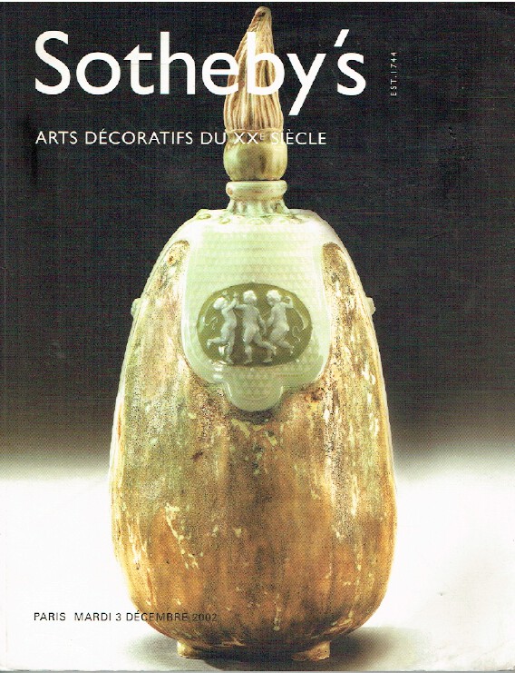 Sothebys December 2002 20th Century Decorative Arts