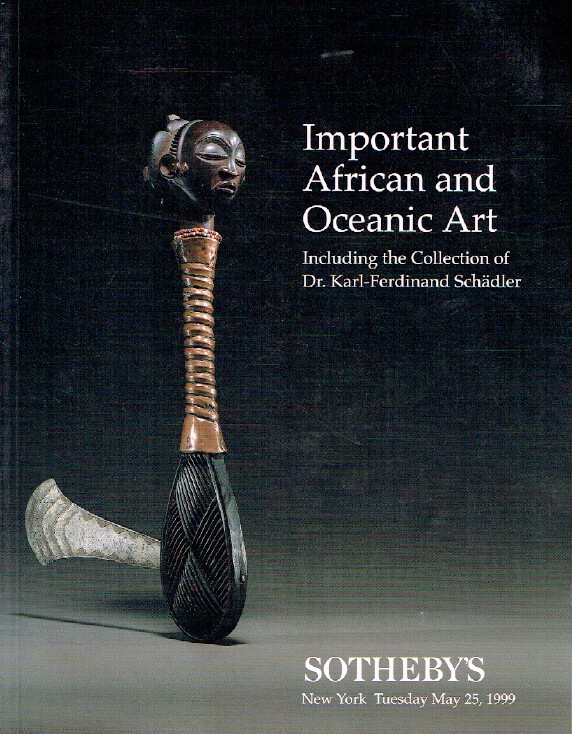 Sothebys May 1999 Important African and Oceanic Art, Schadler (Digital Only)