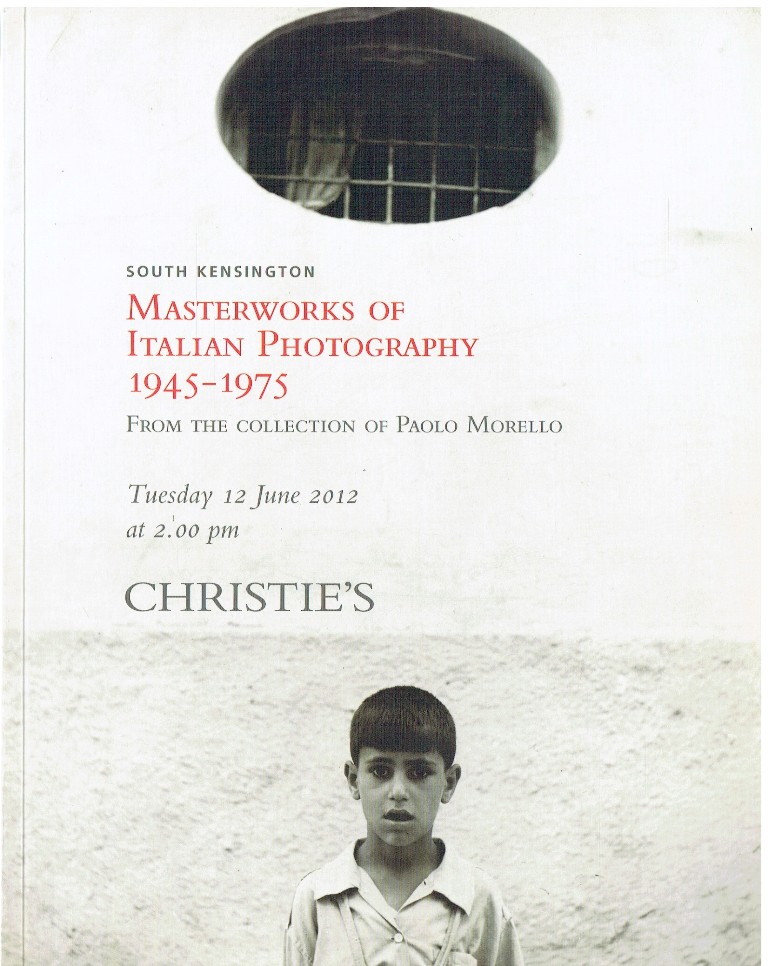 Christies June 2012 Italian Photography : From the Collection of Paolo Morello