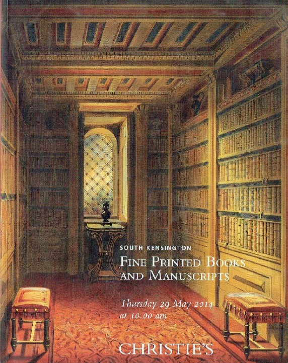 Christies May 2014 Fine Printed Books and Manuscripts