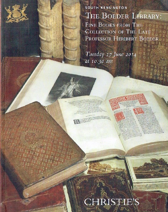 Christies June 2014 The Boedar Library : Fine Books - Collection of H. Boedar