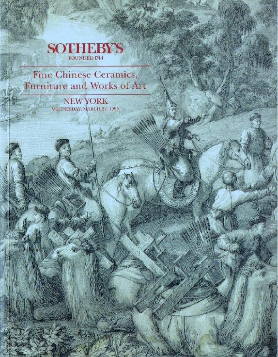 Sothebys March 1995 Fine Chinese Ceramics, Furniture and Works of Art