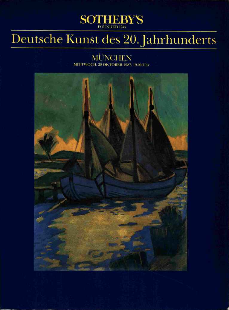 Sothebys 1987 20th Century German Paintings (Digital Only)