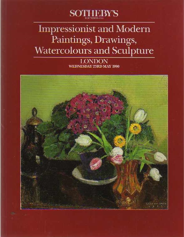 Sothebys May 1990 Impressionist & Modern Paintings, Drawings, Wat (Digital Only