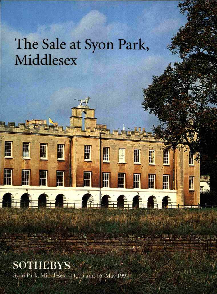 Sothebys May 1997 The Sale at Syon Park, Middlesex (Digital Only)