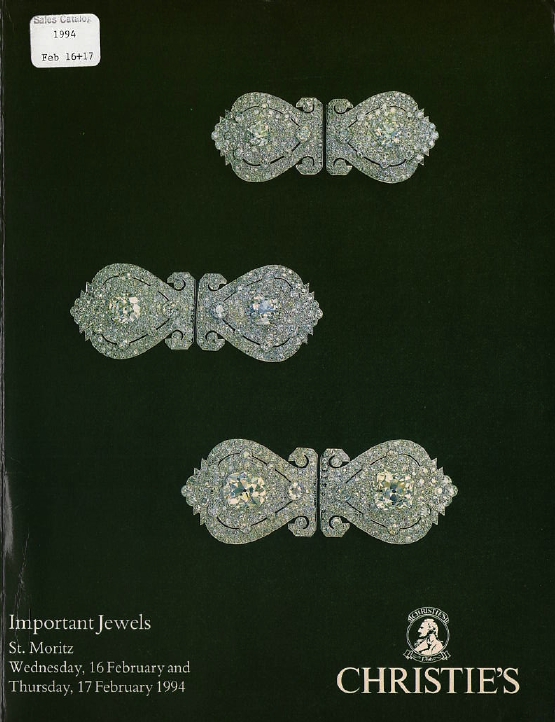 Christies February 1994 Important Jewels (Digital Only)