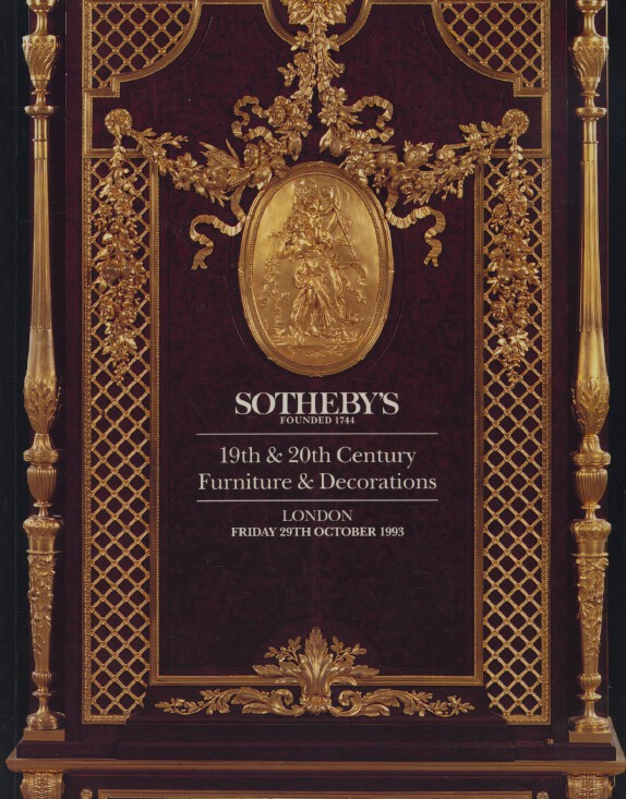 Sothebys October 1993 19th & 20th Century Furniture & Decorations (Digital Only)