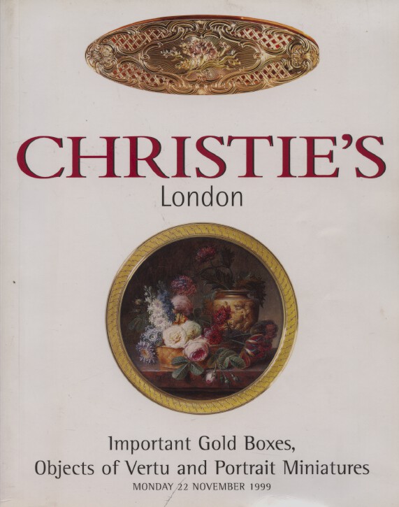 Christies November 1999 Important Gold Boxes, Objects of Vertu a (Digital Only)