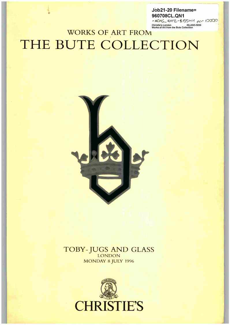 Christies July 1996 Bute Collection - Works of Art, Glass, Toby (Digital Only)