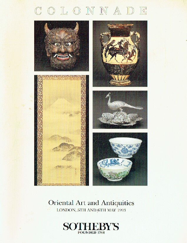 Sothebys May 1993 Colonnade Oriental Art & Antiquities (Digital only)