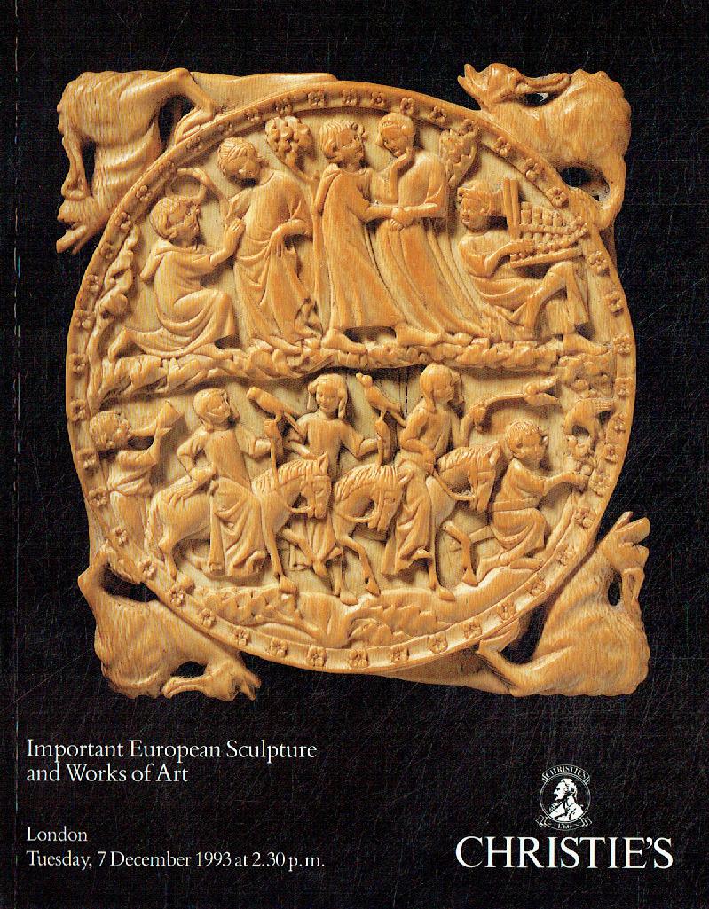 Christies 1993 Important (early) European Sculpture Works of Art