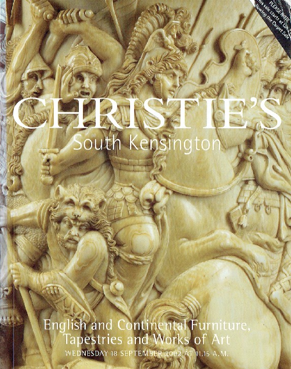 Christies September 2002 English & Continental Furniture, Tapestries ...