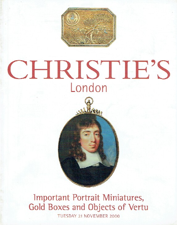 Christies November 2000 Important Portrait Miniatures, Gold Box (Digital only)