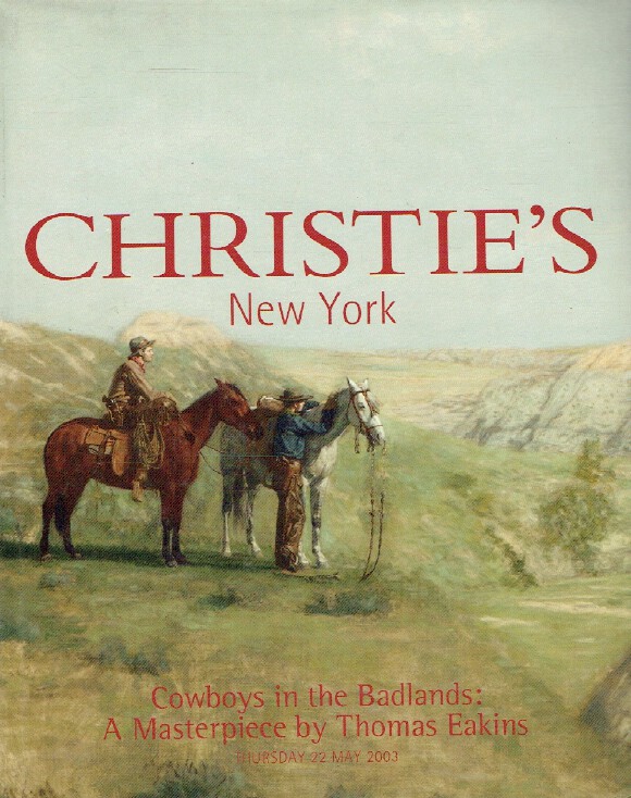 Christies May 2003 Cowboys in The Badlands: A Masterpiece (Digital only)