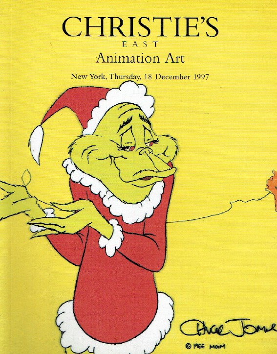 Christies December 1997 Animation Art