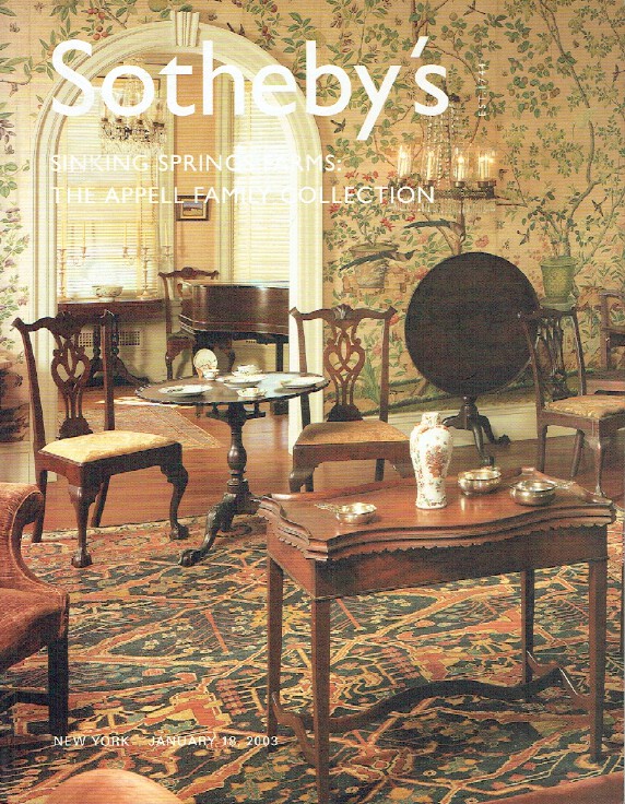 Sothebys January 2003 Sinking Springs Farms : The Appell Family Collection