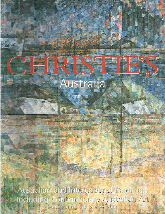 Christies May 2000 Australian & International Paintings, Contemporary Art