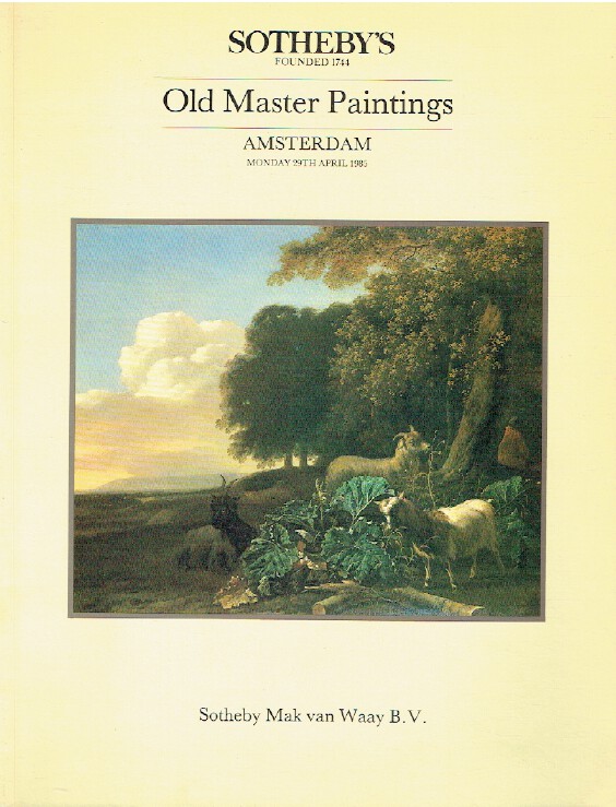 Sothebys April 1985 Old Master Paintings (Digital only)