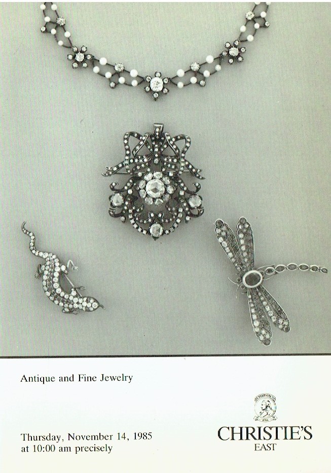 Christies November 1985 Antique and Fine Jewelry