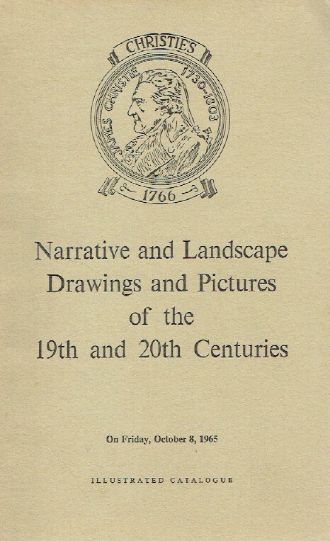 Christies October 1965 Narrative and Landscape, Drawings of 19th & 20th C