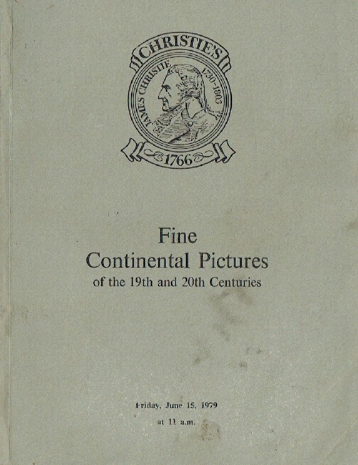 Christies June 1979 Fine 19th & 20th Centuries Continental Pictures