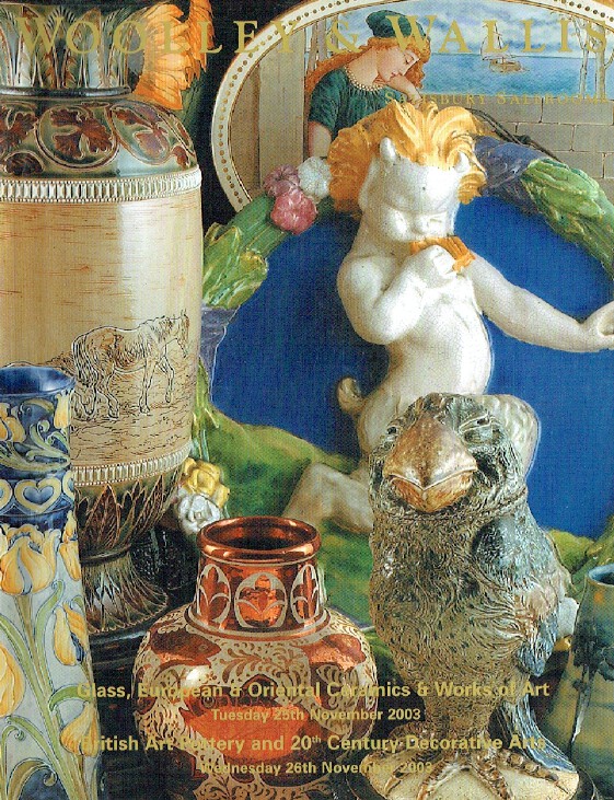 Woolley & Wallis November 2003 Glass, European Ceramics, WOA & British Pottery