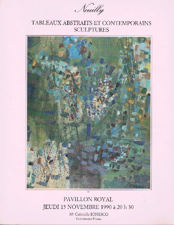 Neuilly November 1990 Abstract & Contemporary Paintings and Sculptures