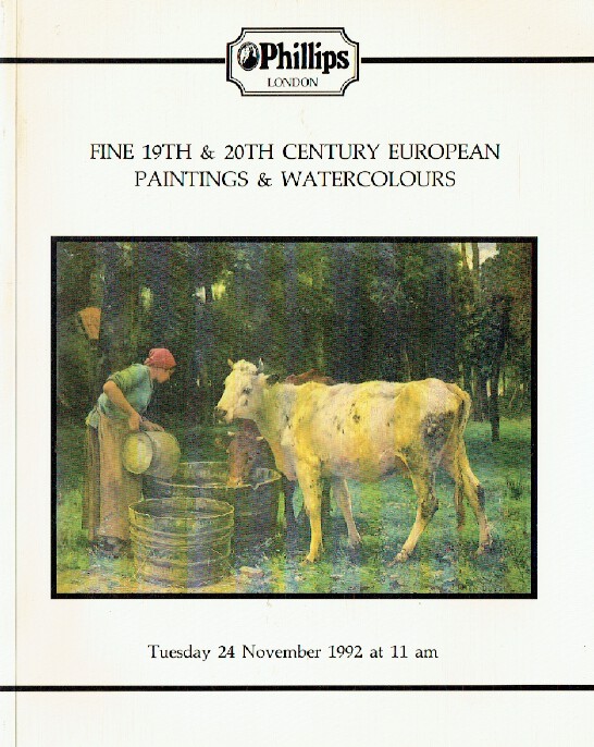 Phillips November 1992 19th & 20th Century European Paintings (Digital only)