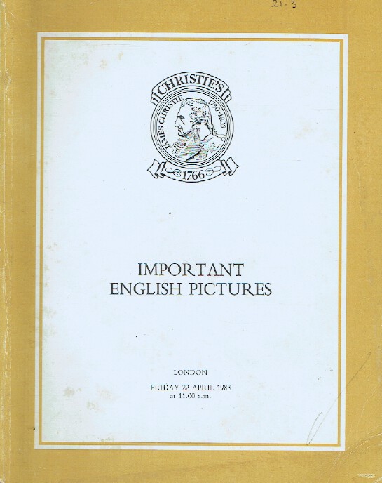 Christies April 1983 Important English Pictures