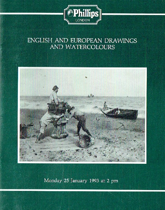 Phillips January 1993 English & European Drawings & Watercolours