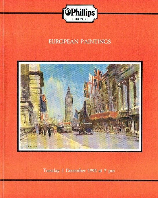 Phillips December 1992 European Paintings
