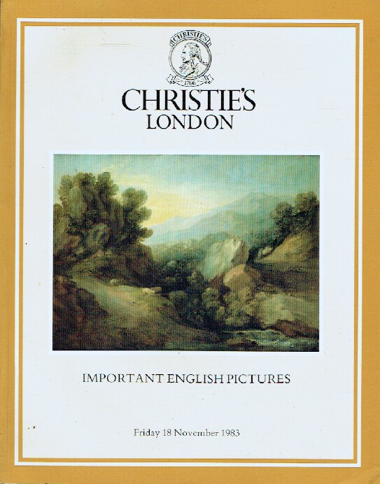 Christies November 1983 Important English Pictures